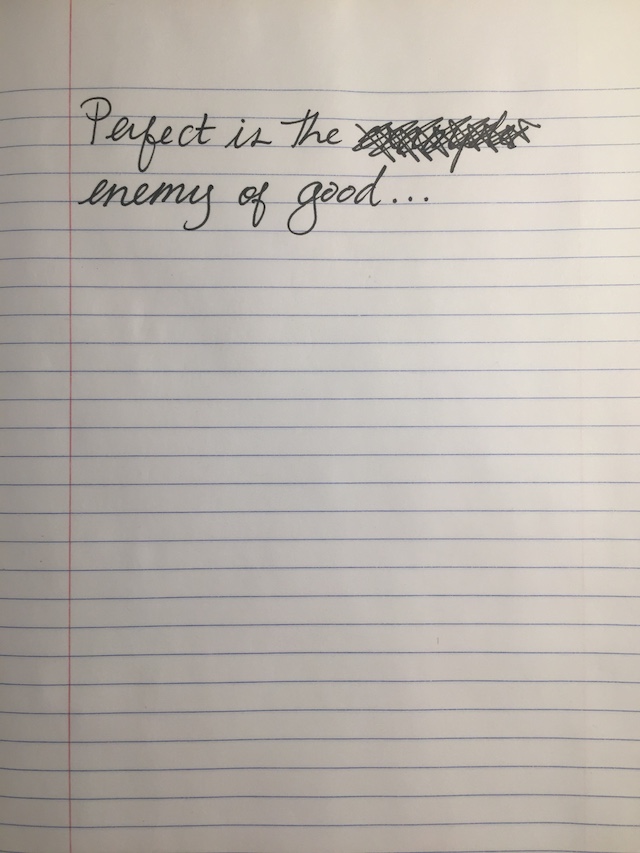 Perfectionism. Accountability.